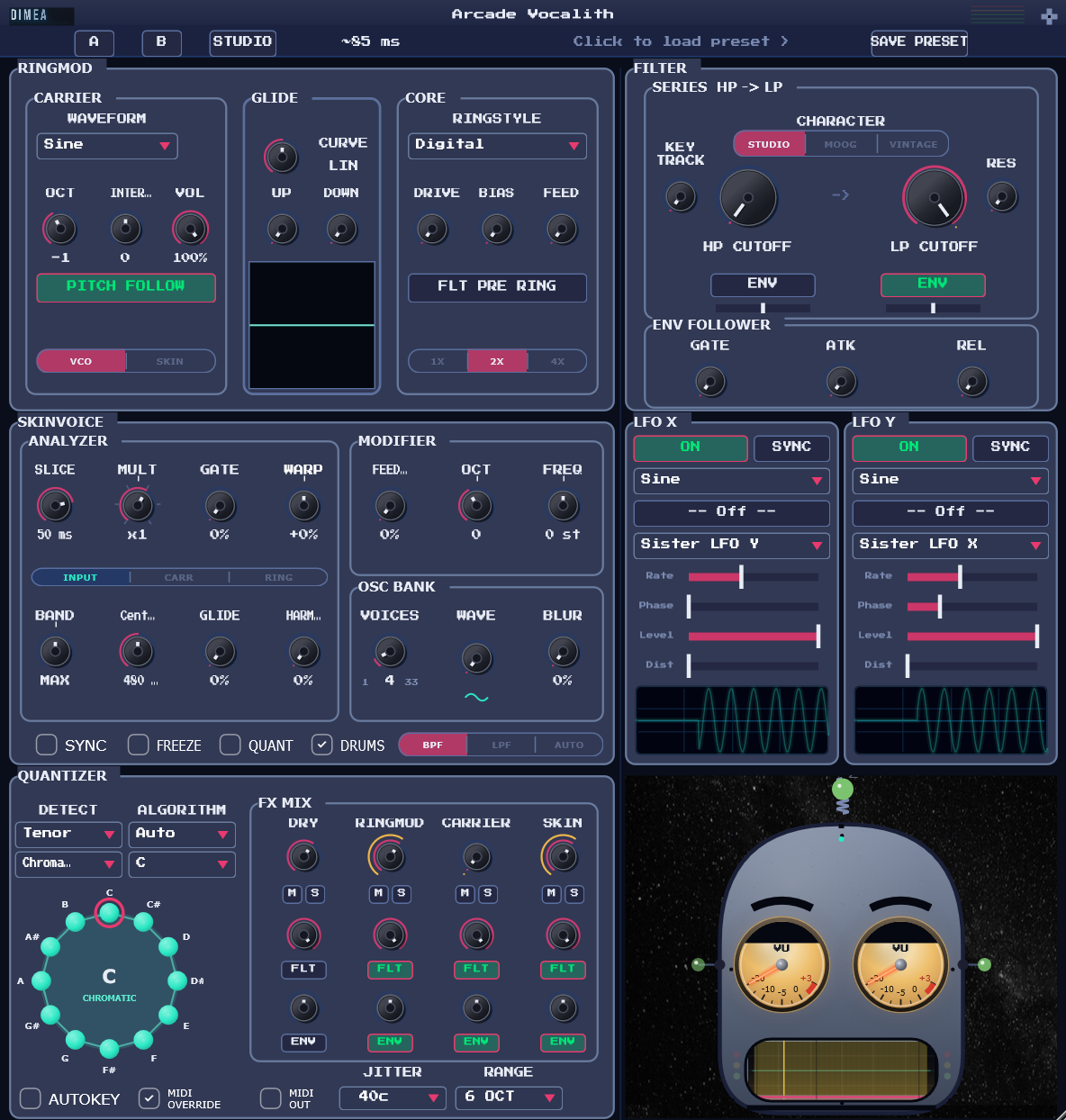 Arcade Vocalith plugin screenshot
